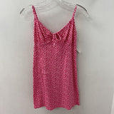 AMERICAN EAGLE WOMEN'S DRESS pink whitefloral M