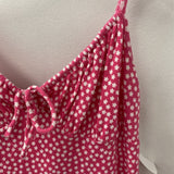 AMERICAN EAGLE WOMEN'S DRESS pink whitefloral M