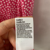 AMERICAN EAGLE WOMEN'S DRESS pink whitefloral M