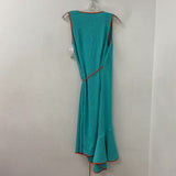 DIANE von FURSTENBERG WOMEN'S DRESS turqouise orange 6
