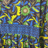La Plage WOMEN'S DRESS blue green print M