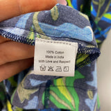 La Plage WOMEN'S DRESS blue green print M