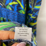 La Plage WOMEN'S DRESS blue green print M