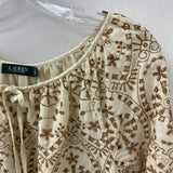 LAUREN ralph lauren WOMEN'S BLOUSE/SHIRT beige brown M