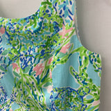 lilly pulitzer WOMEN'S DRESS turquoise green blue pink 8