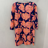 lilly pulitzer WOMEN'S DRESS navy coral pink green M