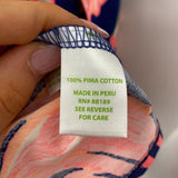 lilly pulitzer WOMEN'S DRESS navy coral pink green M