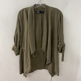 ZARA WOMEN'S BLAZER/JACKET olive S