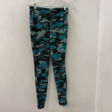 LULULEMON WOMEN'S ACTIVE BOTTOM blue green camo 6