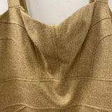 DIANE von FURSTENBERG WOMEN'S DRESS gold 12