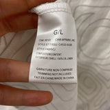 CHARLIE B WOMEN'S SUIT/OUTFIT white grey pirnt L/M