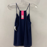 lilly pulitzer WOMEN'S TANK/CAMI navy S