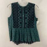 SEA new york WOMEN'S TANK/CAMI green black 8