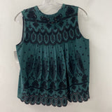 SEA new york WOMEN'S TANK/CAMI green black 8