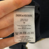 ZADIG & VOLTAIRE WOMEN'S T-SHIRT black gold M