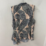 MELANIE AULD WOMEN'S TANK/CAMI pink black tropical 10