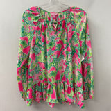 lilly pulitzer WOMEN'S BLOUSE/SHIRT pink gren M