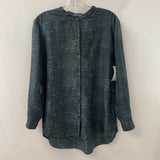 EILEEN FISHER WOMEN'S BLOUSE/SHIRT black dark green M