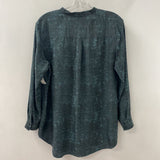 EILEEN FISHER WOMEN'S BLOUSE/SHIRT black dark green M