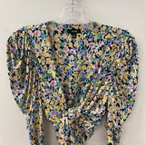 AFRM WOMEN'S BLOUSE/SHIRT black yellow orange green purple S