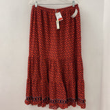 MAX STUDIO WOMEN'S SKIRT red black XL