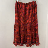MAX STUDIO WOMEN'S SKIRT red black XL