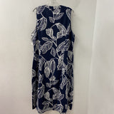 LAURA WOMEN'S PLUS DRESS navy white 18