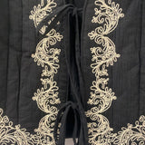 H&M WOMEN'S BLAZER/JACKET black cream XS