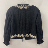 H&M WOMEN'S BLAZER/JACKET black cream XS