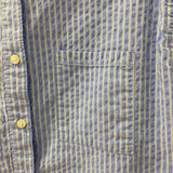 AERIE WOMEN'S BLOUSE/SHIRT blue white XXS
