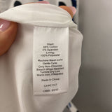 TALBOTS WOMEN'S DRESS white navy 14