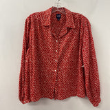 GAP WOMEN'S BLOUSE/SHIRT red white floral XS