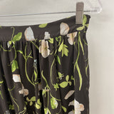 H&M WOMEN'S SKIRT brown lime multi floral 8