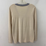 OLSEN WOMEN'S CARDIGAN beige black white L/14