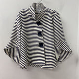 JOSEPH RIBKOFF WOMEN'S BLAZER/JACKET white black stripe 12