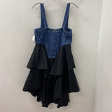 PILCRO WOMEN'S DRESS blue black M
