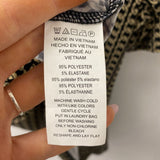 MICHAEL/Michael Kors WOMEN'S BLOUSE/SHIRT black cream chainlink print XL