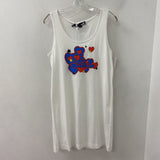 WOMEN'S DRESS white blue red 6