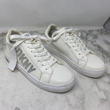 donna karan WOMEN'S SNEAKERS white silver 6