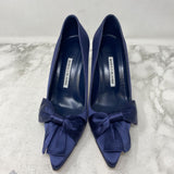 MANOLO BLAHNIK WOMEN'S FOOTWEAR navy 38.5