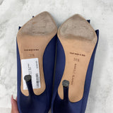MANOLO BLAHNIK WOMEN'S FOOTWEAR navy 38.5
