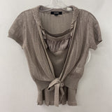 RENOMA WOMEN'S CARDIGAN beige metallic 6