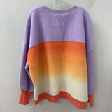 MAEVE WOMEN'S SWEATER purple orange XL