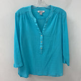 TOMMY BAHAMA WOMEN'S BLOUSE/SHIRT turquoise M