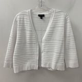 NINA LEONARD WOMEN'S CARDIGAN white L