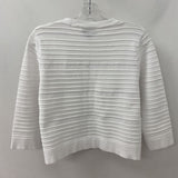 NINA LEONARD WOMEN'S CARDIGAN white L