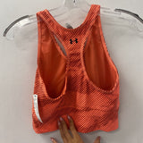 UNDER ARMOUR WOMEN'S ACTIVE BRA orange stripe M
