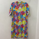 WOMEN'S ACTIVE DRESS blue yellow pink M