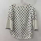 FOXCROFT WOMEN'S TOP white black M