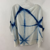 TJ INDIGO WOMEN'S TOP blue white M/L